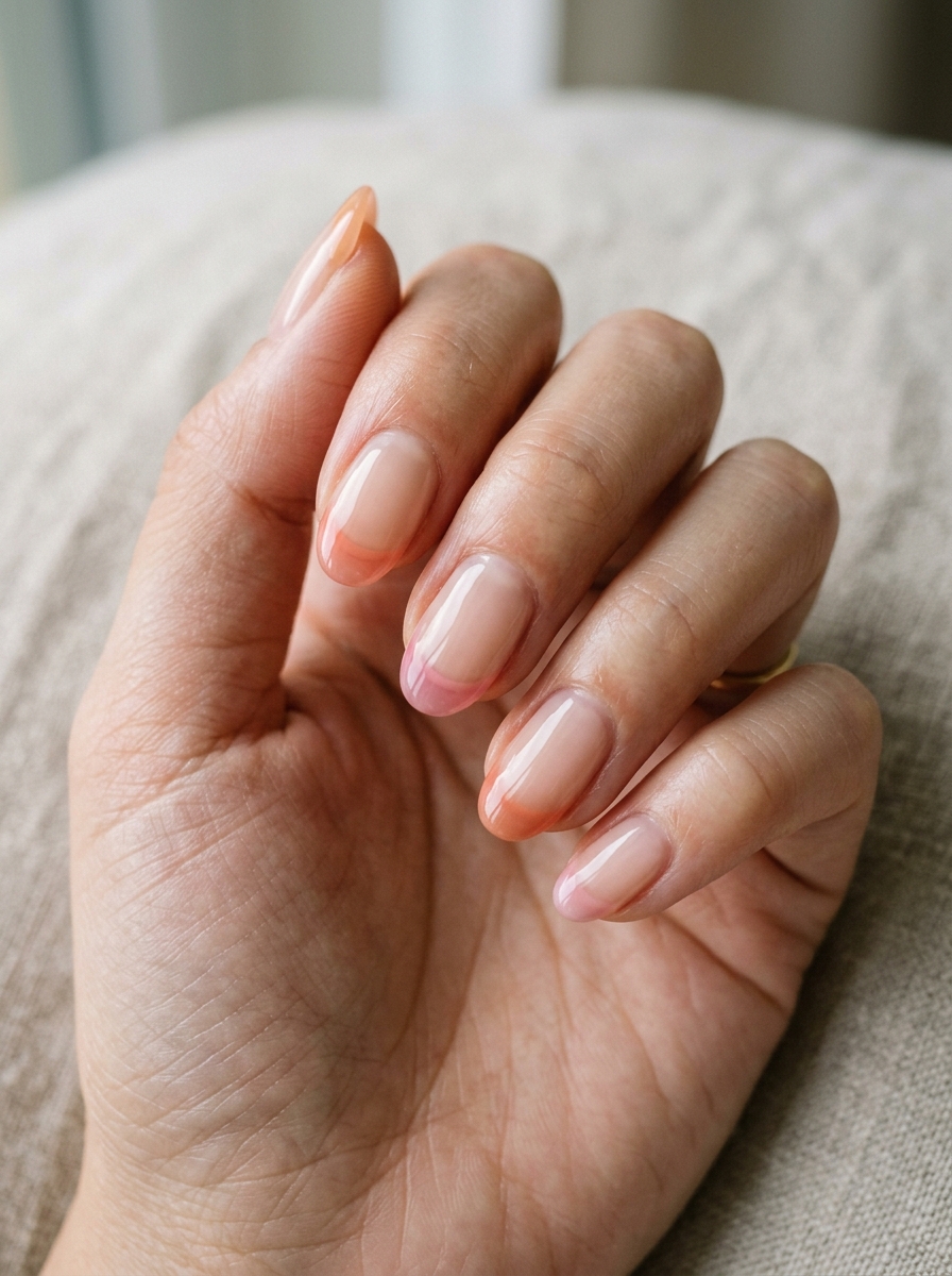 Korean French Jelly Nails als Koreanische Nageldesigns Inspiration 2026